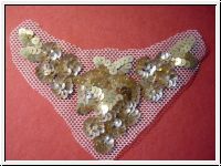 Paillettenapplikation F�r Bauchtanz Gold