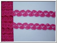 Filigrane Posamentenborte Pink
