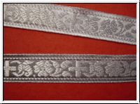 Brokatborte Kreuze Silber
