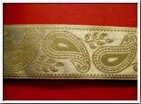 Jacquardborte Paisley Gold Metall