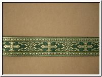 Mittelalter Borte Kreuze Gold-Gr�n