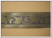 Dekorative Rankenborte Gold-Grau