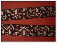 Jacquardborte Schwarz-Gold Bordeaux