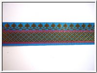 Jacquard Borte Blau Gold=�1.50/m