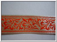 Mittelalter Borte Fleur De Lys Gold Orange