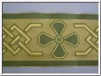 Exquisite Mittelalter Borte 95 mm Gold Olivgr�n