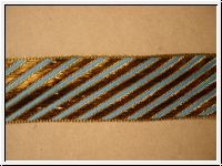 Borte Diagonal Streifen Bronze T�rkis