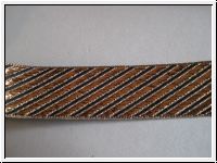Borte Diagonal Streifen Bronze Schwarz