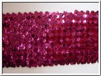 Pailletten Borte B�ndchen Stretch Magenta