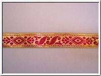 Feine Brokatborte Gold-Magenta