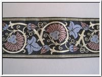 Traumborte Mittelalter Schwarz Blaugrau Mauve Creme