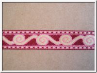 Scroll Borte Himbeer Creme Rosa
