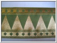 Mittelalterborte Olivgr�n Gold Breit