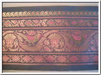 Jacquardborte Grau Gold Ros�