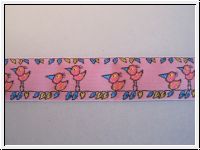 Jacquardborte V�gel Pink