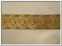 Edle Mittelalterborte Scroll Tabak Gold