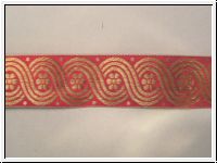Edle Mittelalterborte Scroll Pink Gold