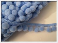 Pomponborte Bommelborte Hellblau ∅ 1cm