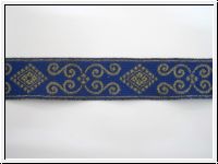 Mittelalter Borte Royal Blau Altgold