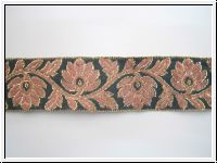 Ranken Und Bl�ten Anthrazit Rosa