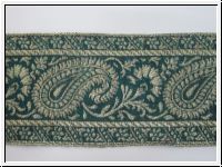 Elegante Borte Paisley Gold Russisch Gr�n