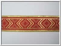 Mittelalter Borte Gold Rot