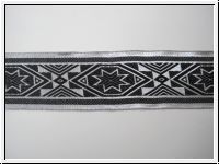Mittelalter Borte Schwarz Silber