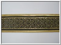 Mittelalter Borte Schwarz Gold