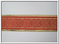 Mittelalter Borte Gold Hell-Rot