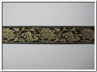 Bl�ten und Ranken Schwarz Gold