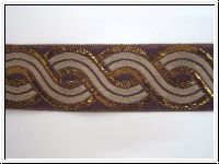 Keltischer Knoten Aubergine Bronze Beige