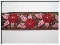 Borte Mit Bl�ten Bronze Rosa Himbeer