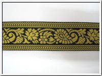 Paisley Borte Schwarz Senf