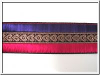 Edle Borte Altgold Fuchsia Lila