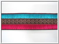 Edle Borte Altgold Fuchsia T�rkis