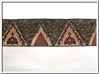 Mittelalter Borte Schwarz Bronze Dunkles Bordeaux