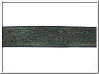 Feine Paisley Borte D.Gr�n Schwarz Beige