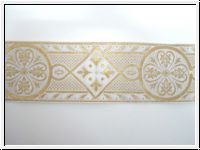 Kostbare Borte Weiss Gold Hochzeit  Mittelalter