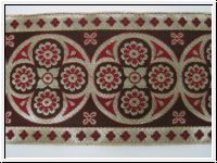 Mittelalter Borte Gold Bordeaux Breit