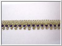 Zarte Gimpe Gold Lila