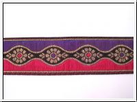 Edle Borte Lila Pink Schwarz