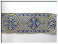 Kostbre Borte Blau Lavendel Gold Mittelalter