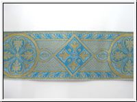 Kostbre Borte Hellblau T�rkis Gold Mittelalter