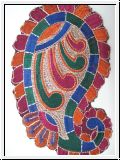 Aufn�h Applikation Paisley Bunt