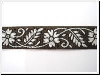 Borte Ranken und Bl�ten Altgold Weiss