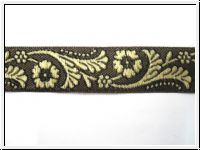 Borte Ranken und Bl�ten Altgold Creme