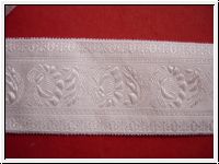 Jacquardborte Weiss