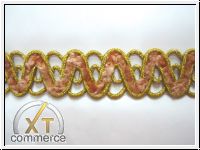Edle Goldborte Mit Chenille Altrosa