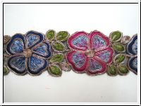 Exquisite Borte Gestickt Blumen