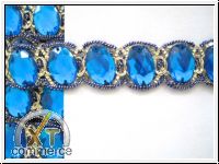 Handgearbeitete Borte Royalblau